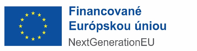 Financované Európskou úniou — NextGenerationEU